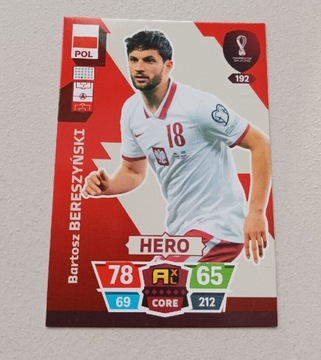 Karty piłkarskie"WORLD CUP 2022"Hero- Bereszyński