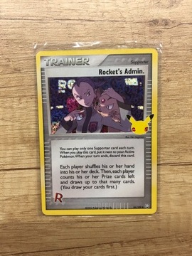 Karta Pokemon Rocket's Admin celebrations 