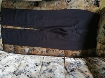 STILONOIR włoskie czarne spodnie pas 74-80cm lycra