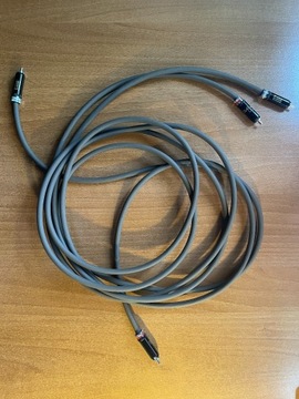 Kabel RCA stereo Stax ok. 270 cm z wtykami WBT