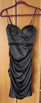 Sukienka czarna na ramiączkach 36 S