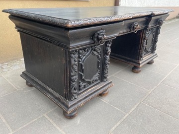 Barokowe biurko Gdańskie - zachowane w oryginale