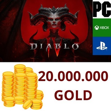 Diablo 4 20 MLN GOLD 20.000.000 Złota Sezon 1