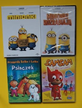 Komplet czterech filmów dla dzieci na DVD