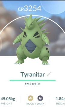 Pokemon Go Łapanie Tyranitar