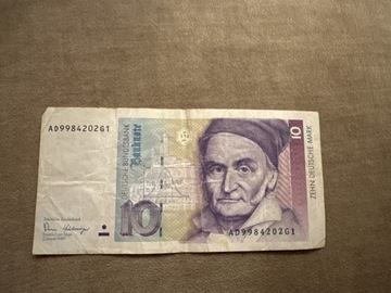 Banknot zehn deutsche mark 1989r