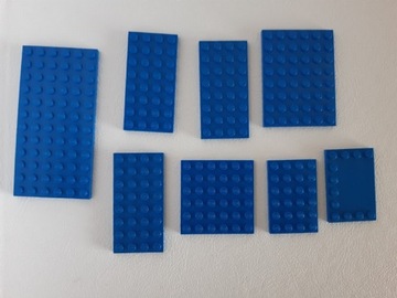 Klocki Lego płytki plate niebieskie