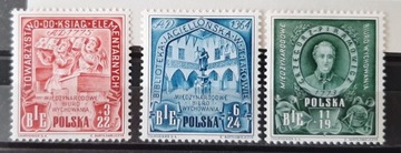 Polska Fi 412 -414 * 1946 KEN, podlepki