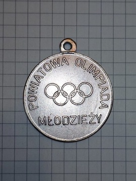 MEDAL POWIATOWA OLIMPIADA MŁODZIEŻY 1974 PRL