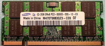 Pamięć DDR2 2GB SAMSUNG 2Rx8 PC2-5300S-555-12-E3