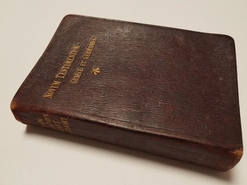 Nowy Testament z 1906 r. Stuttgart. GOTYK