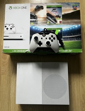 Xbox One S Biały kruk IDEAŁ 500gb pudełko gry pad