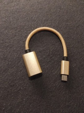 Adapter OTG micro USB męskie i USB 2.0  żeńskie 