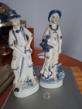 Porcelanowy komplet figurek pary