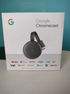 Google Chromecast 3.0 czarny