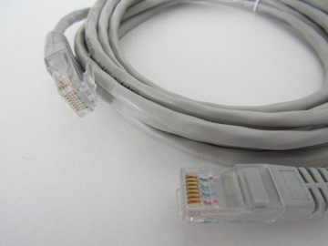 Kabel komputerowy sieciowy ,szary,  2m