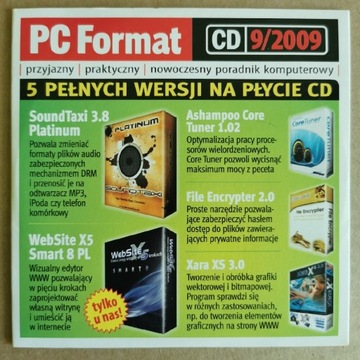 PC Format nr 9 2009 plyta CD