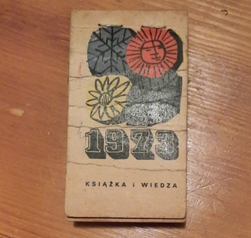 1973 kartka z kalendarza prezent urodziny rocznica