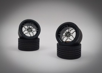 4 Felgi z oponami 1/18 Vossen Evo-4R 3pc