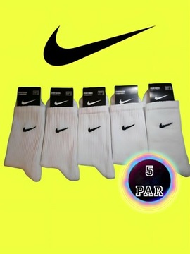 Skarpety Nike.Męskie. Zestaw 5 par/5 pack.41-44r