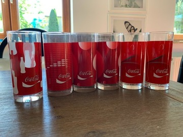 Kolekcjonerskie szklanki Coca-Cola 6 szt.