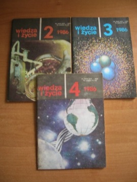 Wiedza i Życie Nry 2, 3 i 4 z 1986 r.