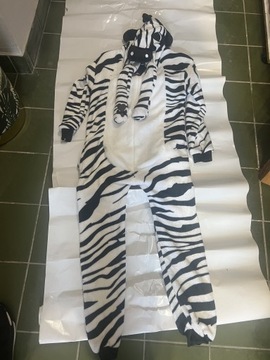 Strój kombinezon piżama zebra roz XL 170-185