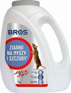 SKUTECZNE Ziarno na MYSZY i SZCZURY BROS 1 kg