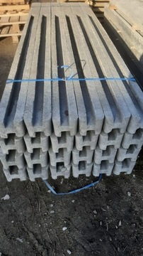 Słupek ogrodzeniowy  betonowy 200cm, wsad 150cm