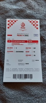 Bilet Kolekcjonerski Polska - Izrael