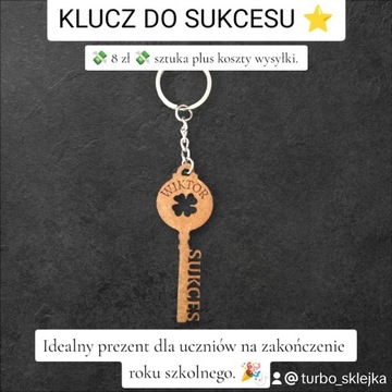 Klucz do sukcesu grawer imienia brelok