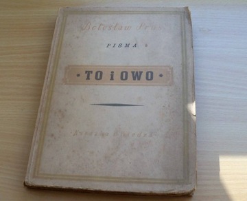 To i owo - Bolesław Prus - 1949