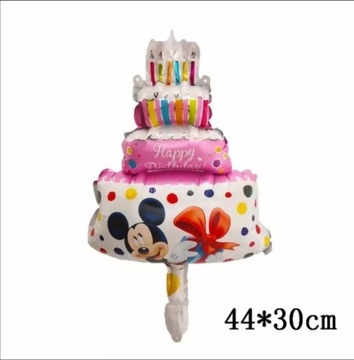Balon urodzinowy torcik Mickey różowy ,dekoracja