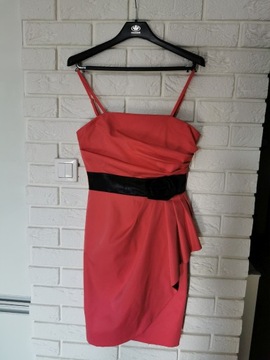 Sukienka koktajlowa rozmiar M różowa