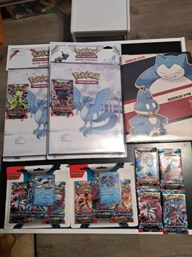 Karty Pokemon, booster, album x3