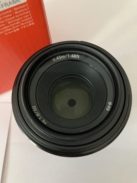 Sony FE 50mm F1,8 Fullframe NEX filtr UV Hoya