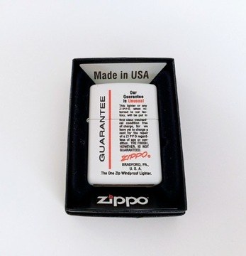 Nowa Zapalniczka Zippo Gwarancja z 2012 roku