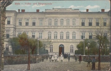 Biała Volks und Burgerschule obieg 1916