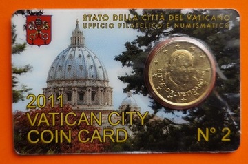 Watykan 50 eurocent 2011 Benedykt XVI