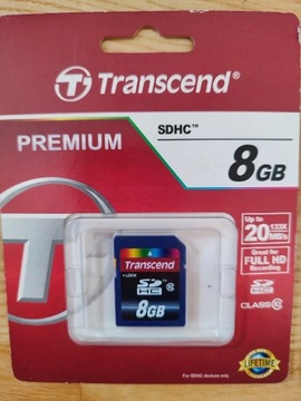 Transcend 8 GB premium karta SDHC