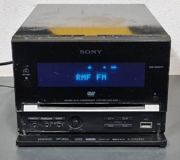 Wieża Sony CMT-DH3 DVD, MP3 FM USB 2x50W. Karaoke.