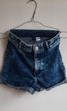krótkie spodenki/szorty jeans h&m
