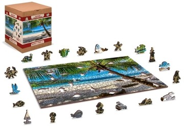 Drewniane Puzzle 500 Wooden City - Plaża