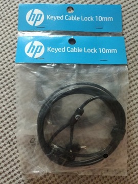 Keyed Cable Lock 10 mm Linka zabezpieczająca HP