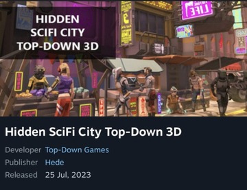 Hidden scifi city top-down 3D klucz steam 