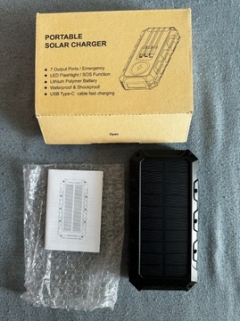 Powerbank solarny MDL-431 26800mAH indukcyjny NOWY