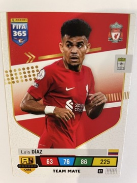 PANINI FIFA 365 2023 TEAM MATE Diaz 87