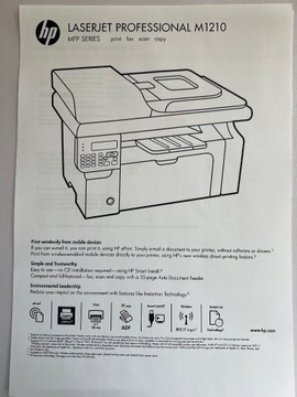 wielofunkcyjna drukark HP LaserJetPro M1217nfw MFP