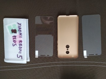 Etui Xiaomi Redmi 5 Plus + 2 Szkła