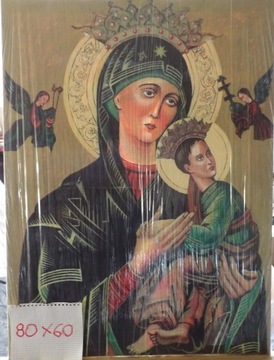 Maryja z dzieciątkiem  olej na płótnie 80x60 